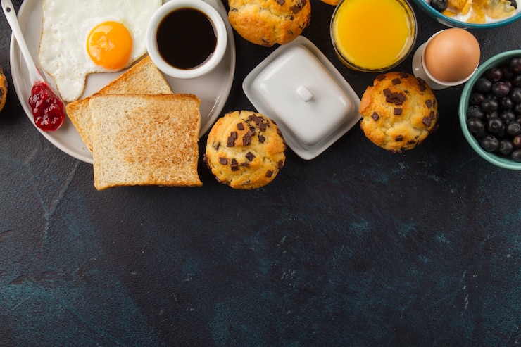 Photo gratuit une délicieuse nourriture pour le petit déjeuner.