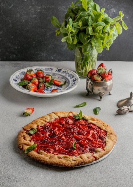 Délicieuse tarte aux fraises