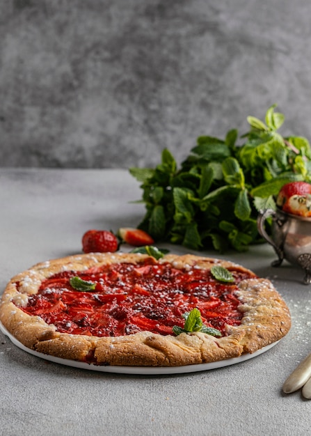 Délicieuse tarte aux fraises