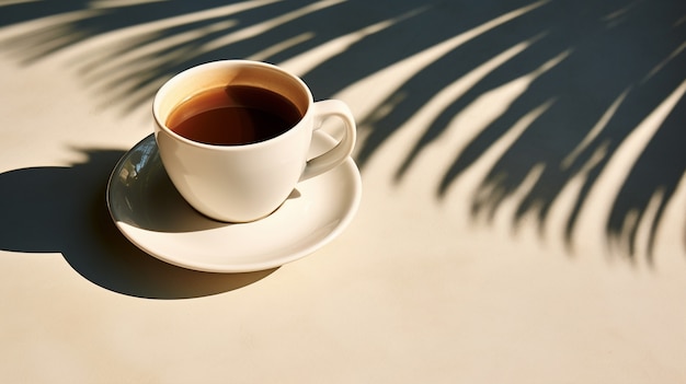 Photo gratuite délicieuse tasse de café à l'intérieur