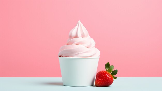 Photo gratuite de délicieuses glaces en studio