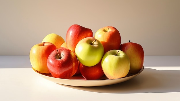 Photo gratuite délicieuses pommes en studio