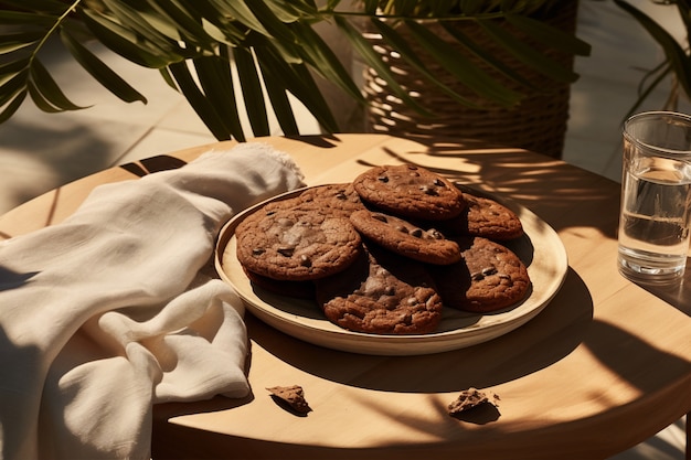 Photo gratuite délicieux arrangement de biscuits