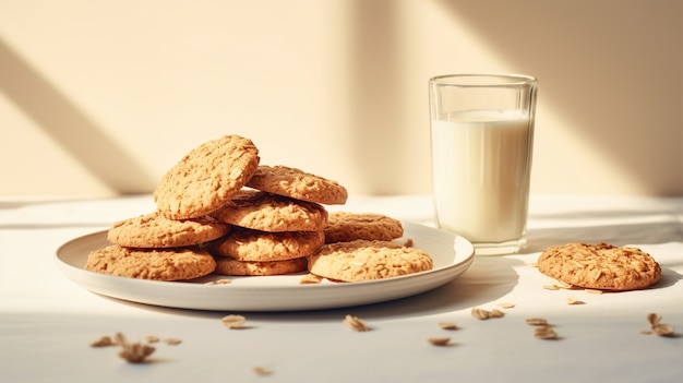 Photo gratuite délicieux arrangement de biscuits