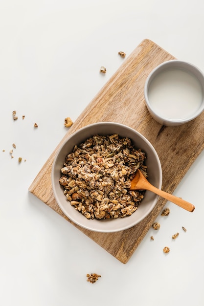 Délicieux arrangement de petit déjeuner