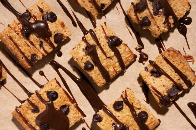 Délicieux assortiment de biscuits à plat