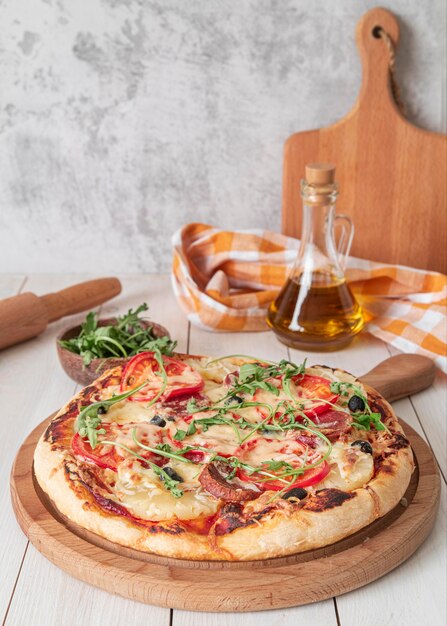 Délicieux assortiment de pizzas traditionnelles