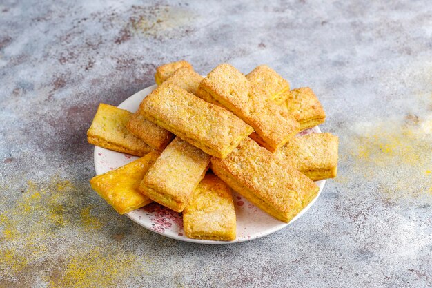 Délicieux biscuits à la noix de coco faits maison.