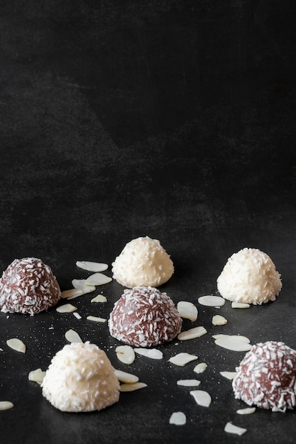 Délicieux bonbons au chocolat aux cocos