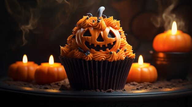 Délicieux cupcake pour Halloween