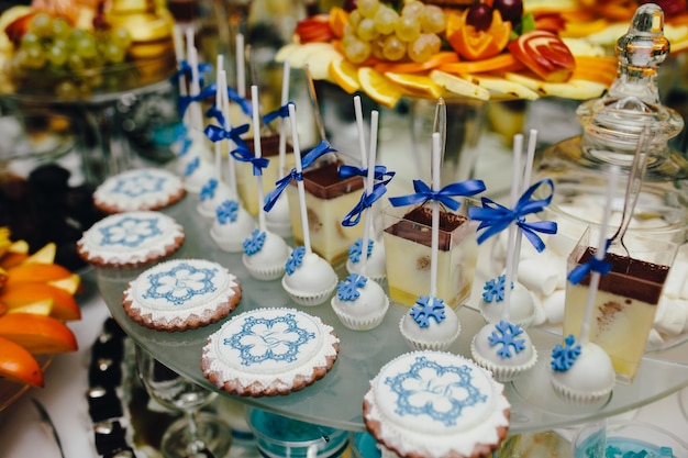 De délicieux desserts de mariage