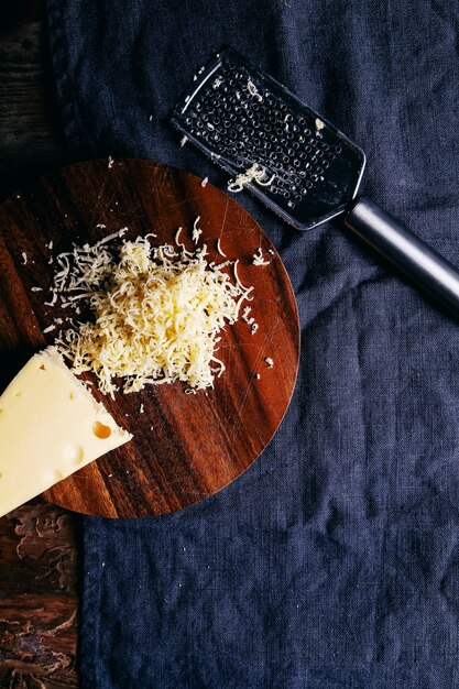 Délicieux fromage râpé