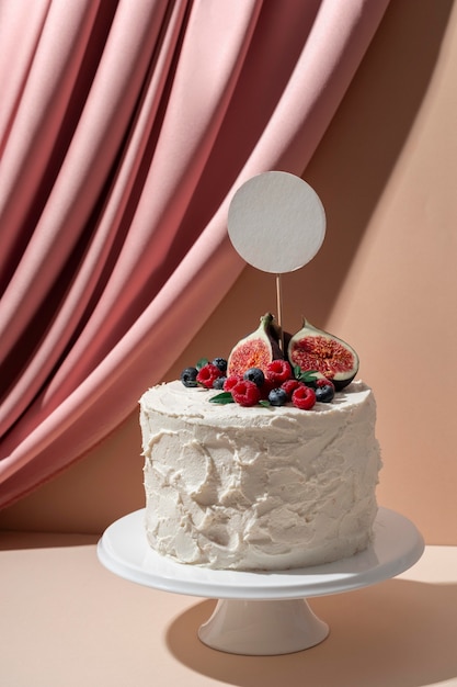 Photo gratuite délicieux gâteau aux fruits