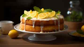 Photo gratuite un délicieux gâteau avec des fruits.