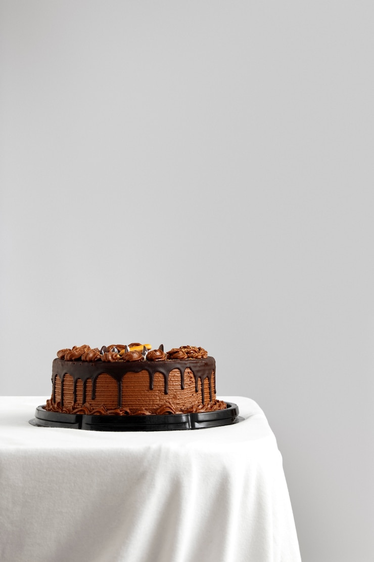 Photo gratuit un délicieux gâteau à l'intérieur.