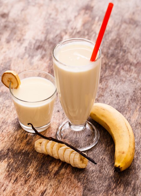 Délicieux milkshake à la banane