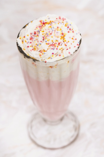 Photo gratuite délicieux milkshake