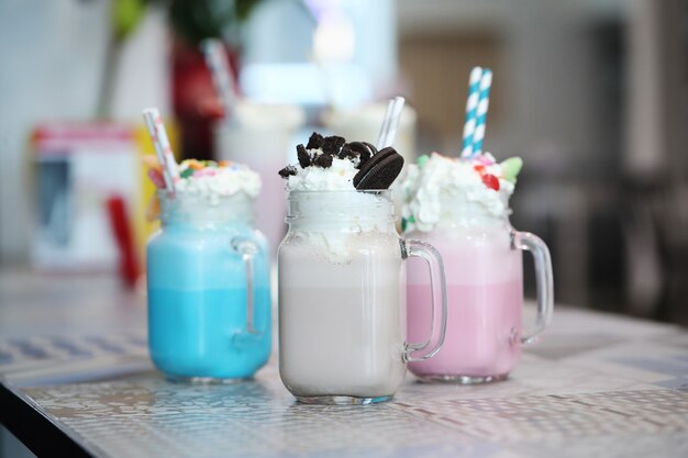 Délicieux milkshakes