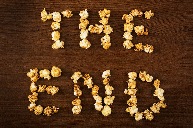 Délicieux pop-corn, la dernière phrase