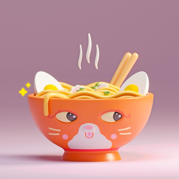 Photo gratuite délicieux ramen avec arrangement de baguettes