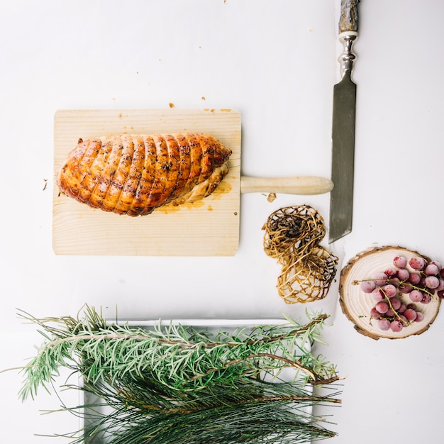 Délicieux repas de thanksgiving