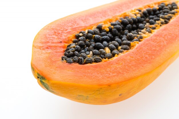 demi-orange papaye verte douce