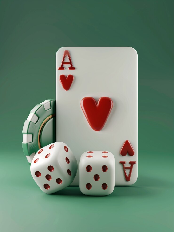Photo gratuit les dés de casino 3d