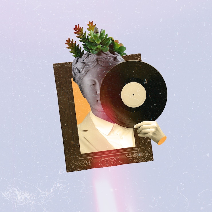 Photo gratuit design de composition de collage vintage