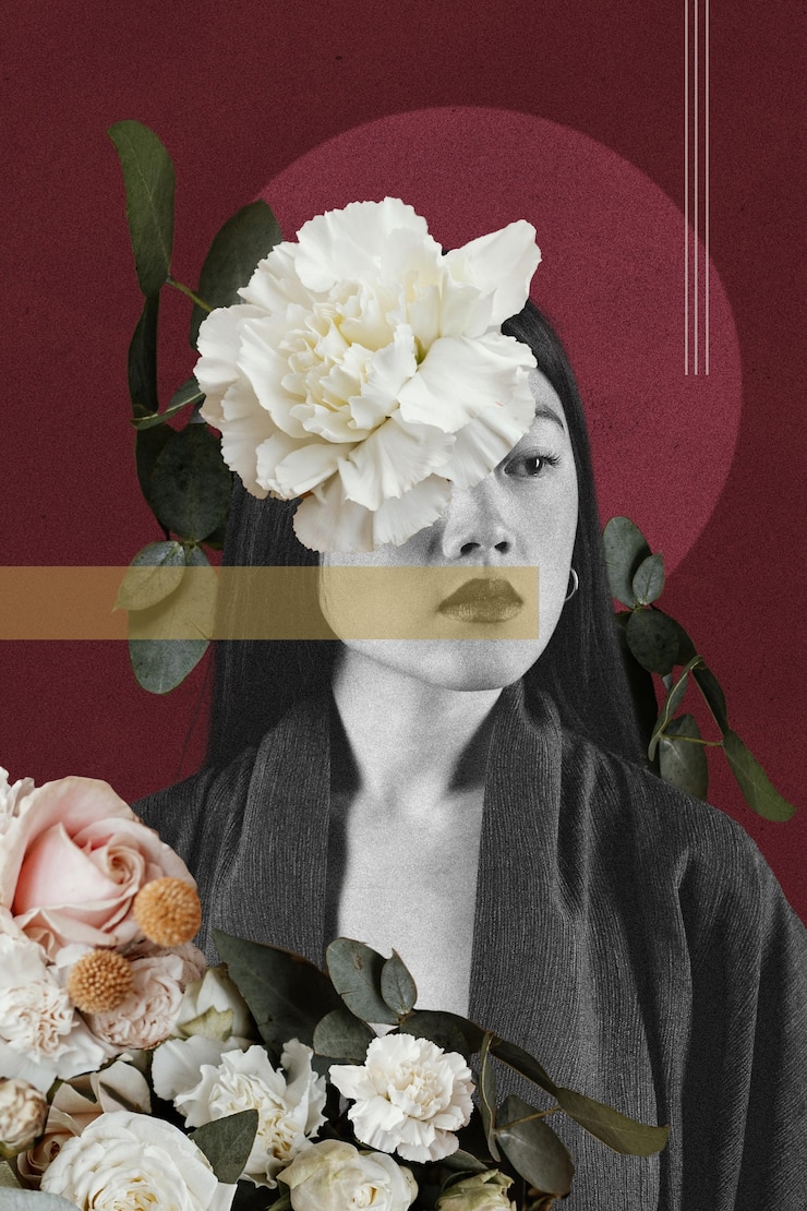 Photo gratuit design créatif de collage vintage