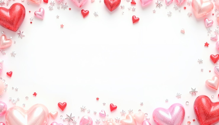 Photo gratuit le design du cadre du jour de la saint-valentin