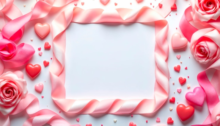 Photo gratuit le design du cadre du jour de la saint-valentin
