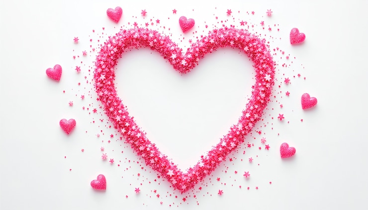 Photo gratuit le design du cadre du jour de la saint-valentin