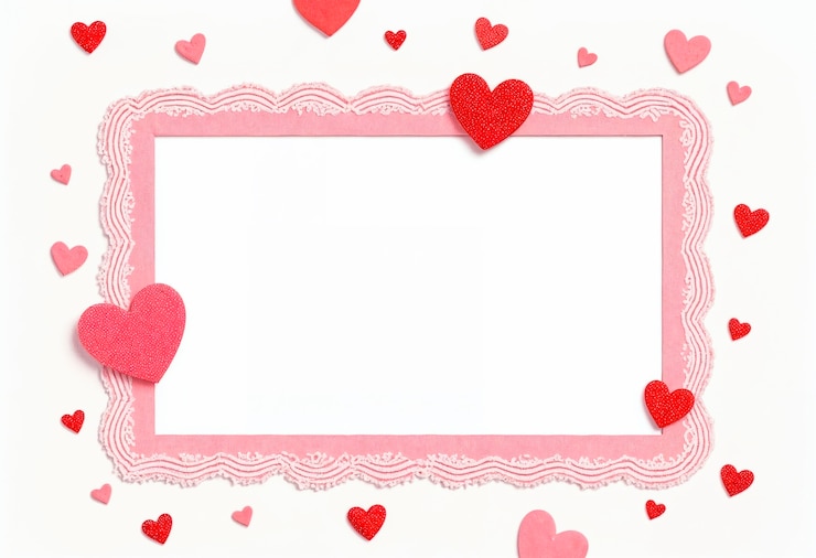 Photo gratuit le design du cadre du jour de la saint-valentin