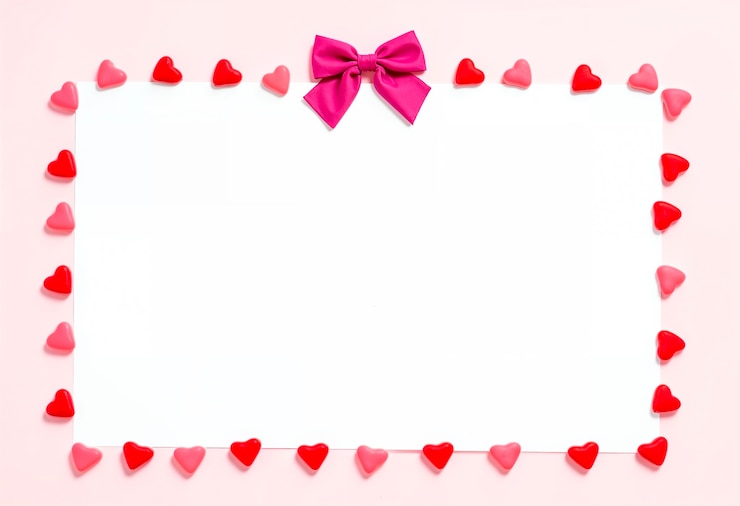 Photo gratuit le design du cadre du jour de la saint-valentin
