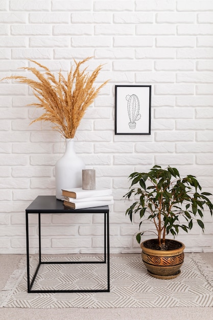 Photo gratuite design d'intérieur de belles plantes