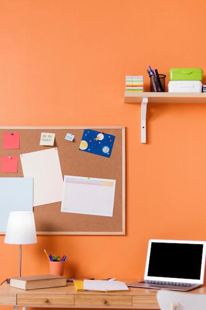 Photo gratuite design d'intérieur de bureau pour enfants