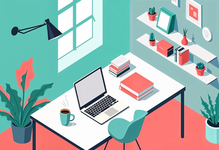 Photo gratuit design d'intérieur de bureaux et de cafés