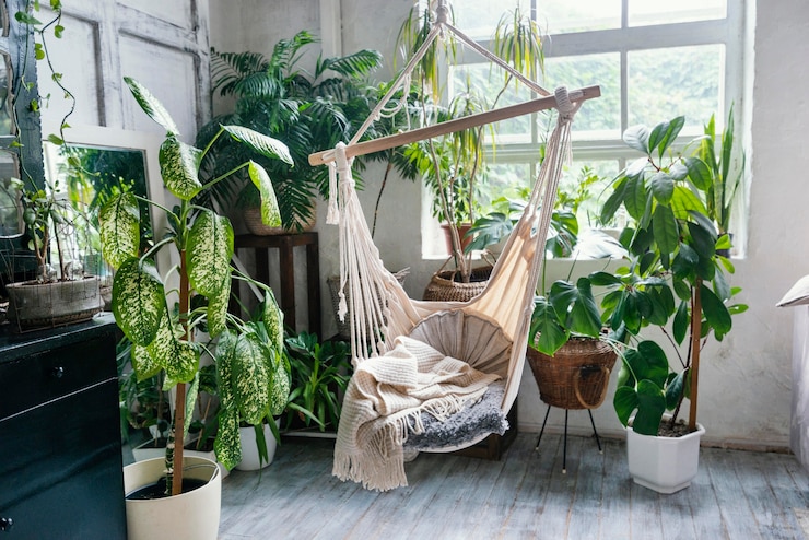 Photo gratuit design d'intérieur de chambre