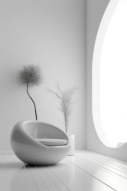 Photo gratuite design d'intérieur incroyable minimal