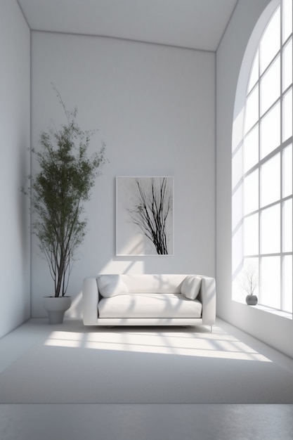 Photo gratuite design d'intérieur incroyable minimal