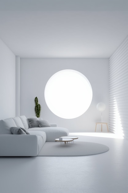 Photo gratuite design d'intérieur incroyable minimal