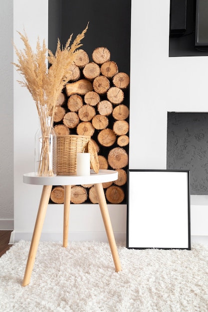 Design d'intérieur à la maison avec espace de copie