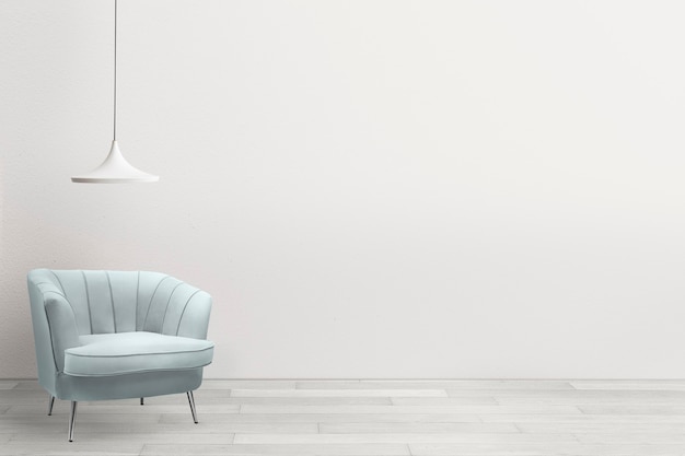 Design d'intérieur de salon contemporain avec fauteuil de luxe