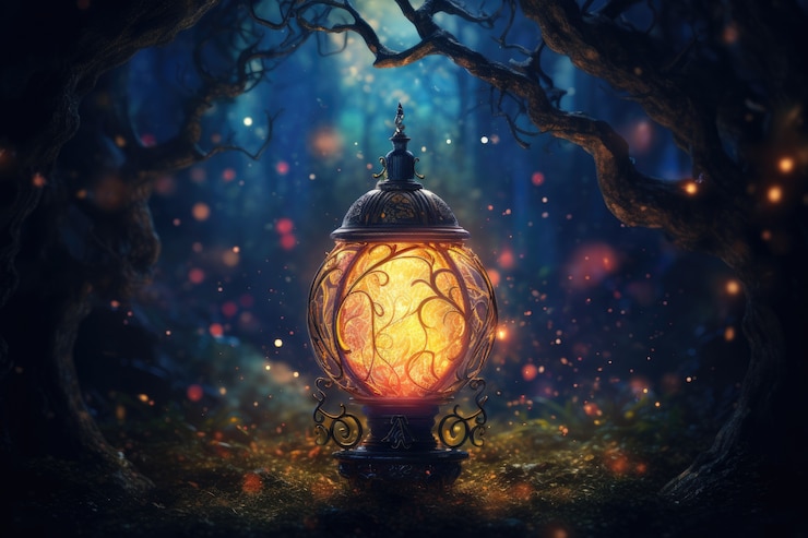 Photo gratuit le design de la lampe avec un style futuriste fantastique.