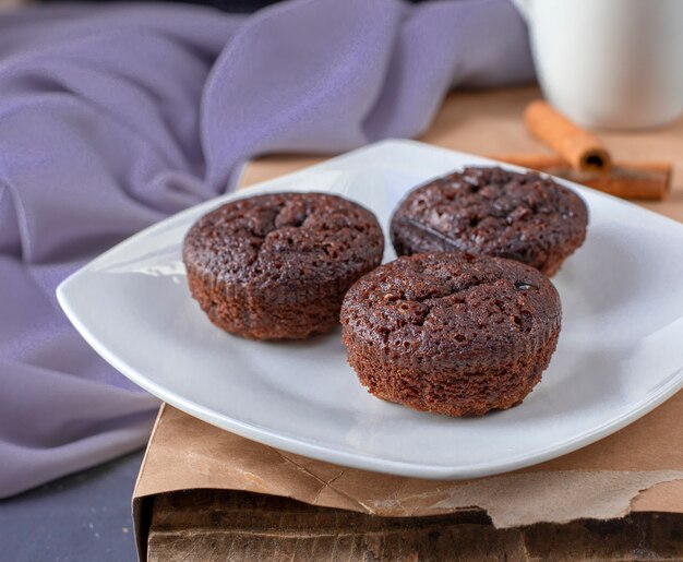 Dessert au chocolat délicieux