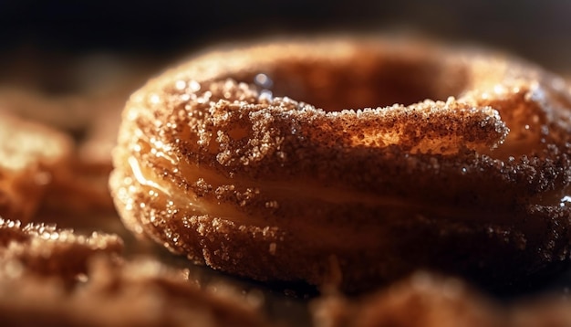 Dessert sucré fait maison sur une assiette générée par l'IA