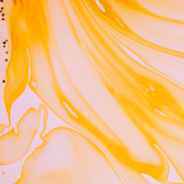 Dessin abstrait de couches de fluide orange