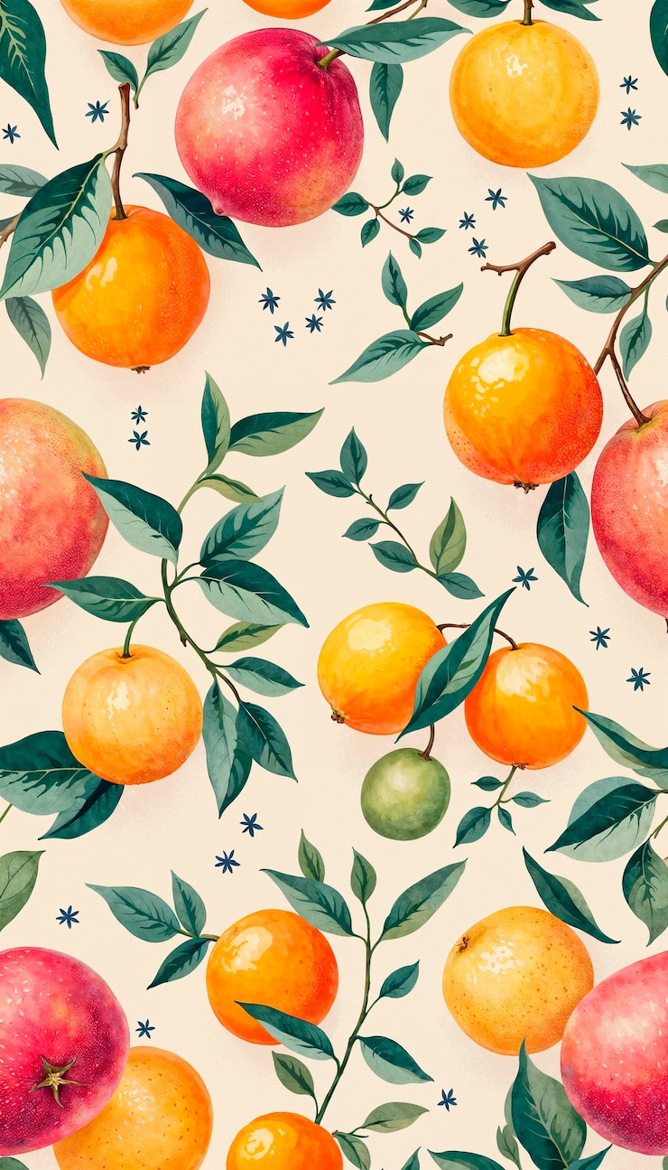 Photo gratuit dessin d'illustration avec des fruits de grenade