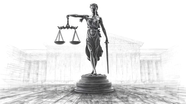 Photo gratuit dessin sur la profession d'avocat