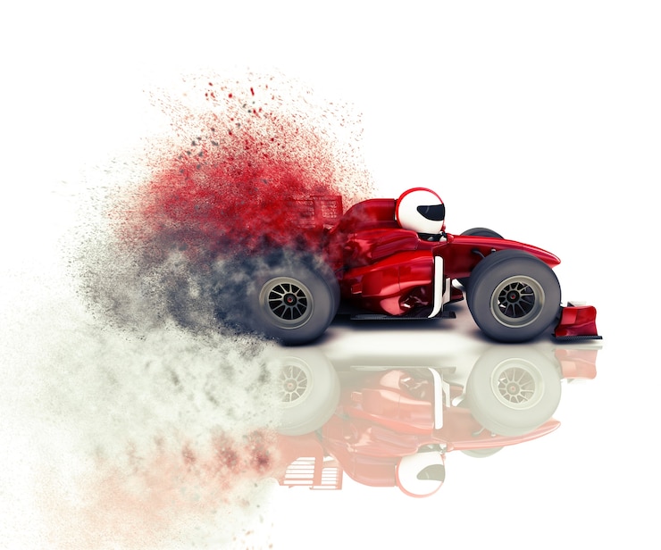 Photo gratuit dessin voiture de course